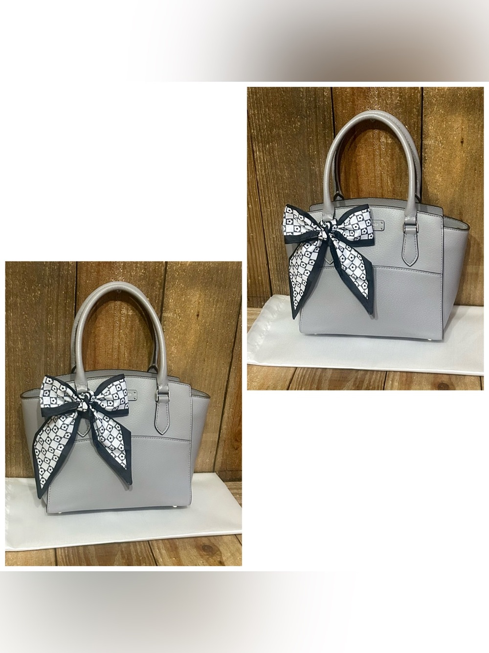 Kate Spade. 4 Piece Set: Jeanne Satchel with Free Eyeglasses, Scarf & Dust Bag. - Picture 5 of 16